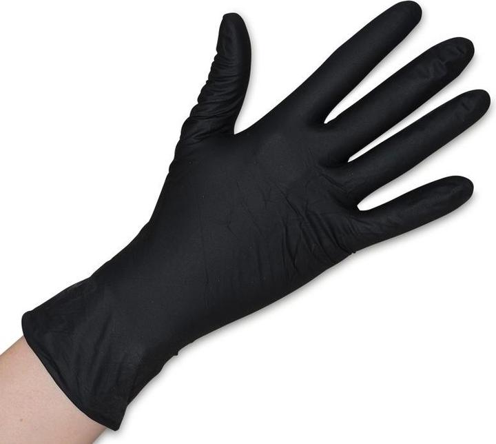 Image du produit Comair Gants jetables Nitril noir taille M 100 pces (M)