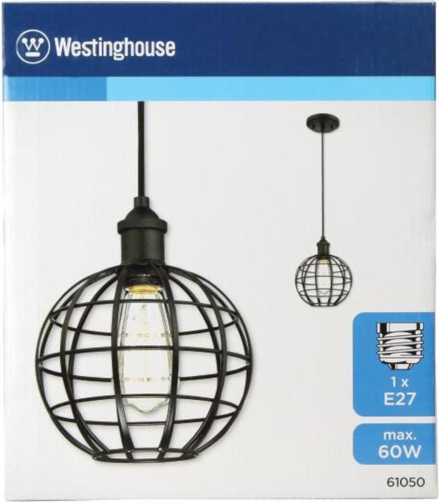Image du produit Westinghouse Suspension Boule Cage noir mat avec 1 lampe (E27)