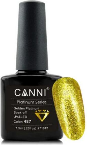Immagine prodotto Canni Gellack Platinum Golden Platinum UV/LED (Platino d'oro, Smalto per unghie effetto gel)