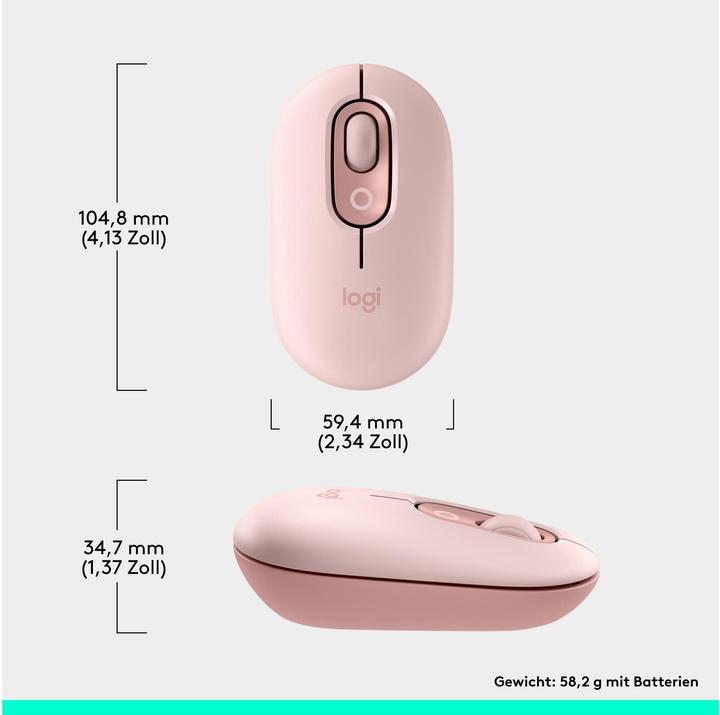 Actual product image Logitech POP Mouse with personalisable emoji (Wireless)
