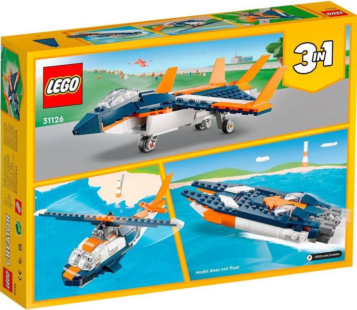 Immagine prodotto LEGO Jet supersonico (31126, LEGO Creator 3-in-1)