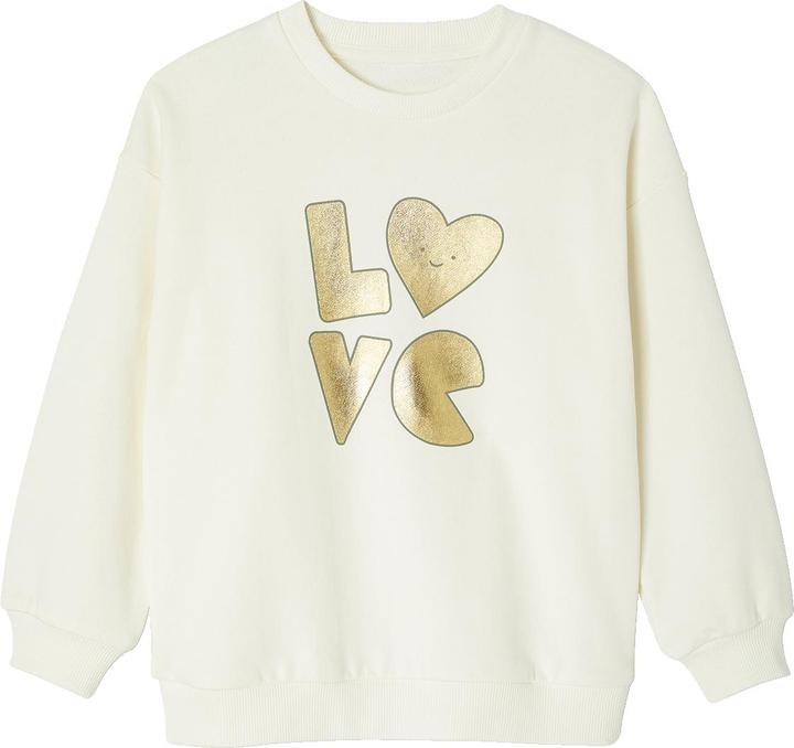 Actual product image Vertbaudet Mädchen Sport-Set: Sweatshirt mit goldener Schrift und Recycling-Polyester & Leggings (104)