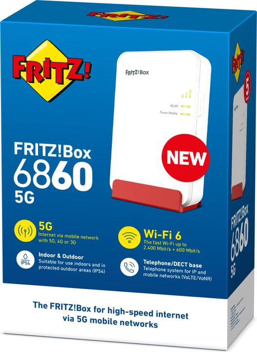 Produktbild AVM FRITZ!Box 6860 5G Edition International
