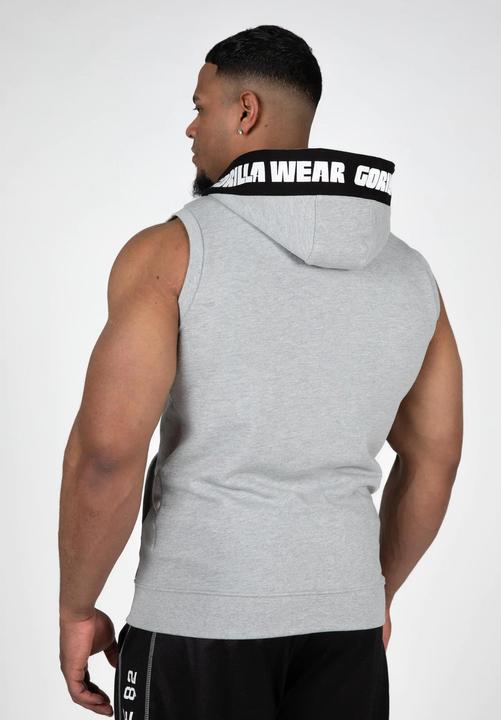 Immagine prodotto Gorilla Wear Canotta con cappuccio Milwaukee Zip - Grigio (S)
