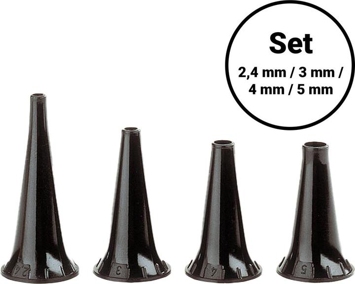 Immagine prodotto Heine Dauergebrauchs-Tips 2.4, 3, 4, 5 mm - Otoskop-Trichter