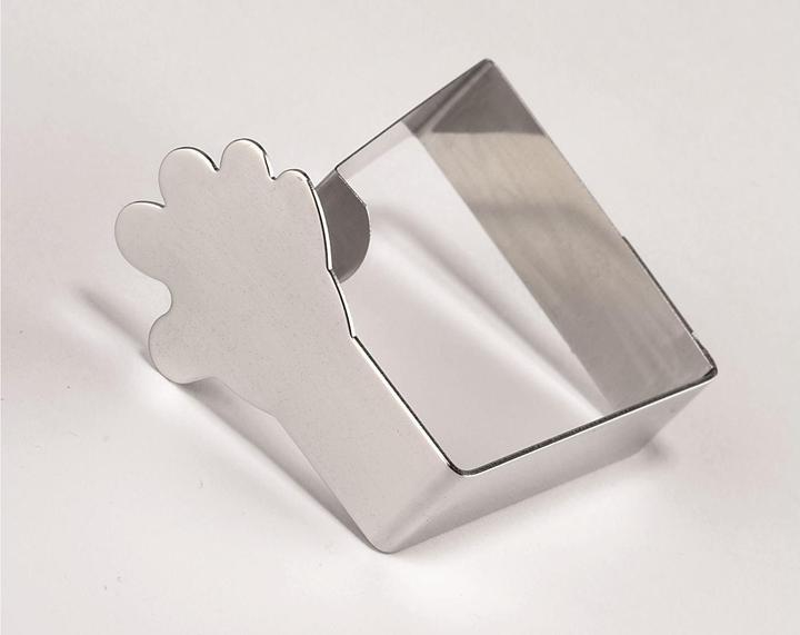 Productafbeelding D-C-Fix Tafelkleed clips hand 4 stuks zilver (11 x 20 cm)