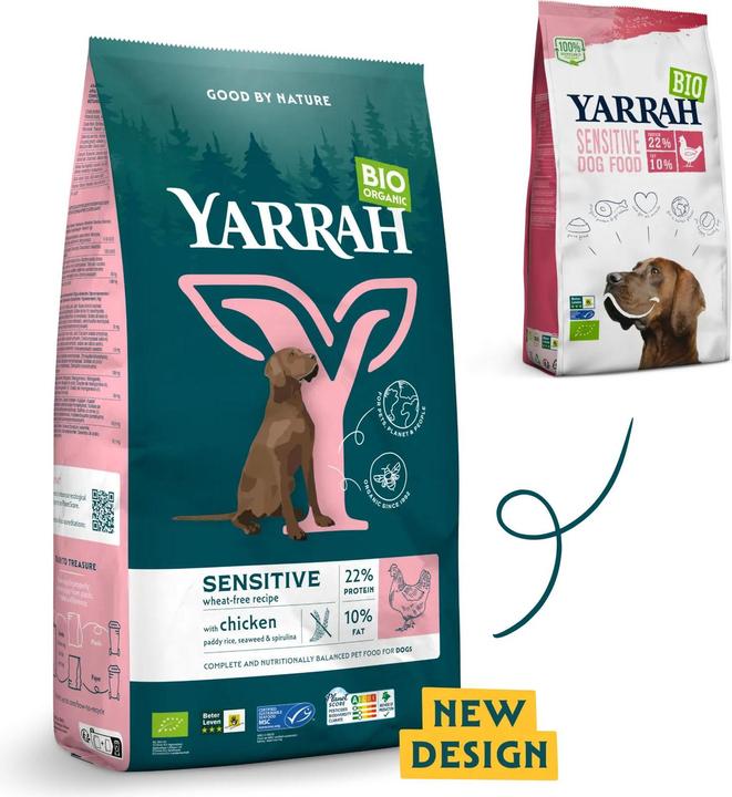 Image du produit Yarrah Croquettes BIO Sensitive Adult poulet & riz, 2 kg (Adulte, 1 pcs, 2000 g)