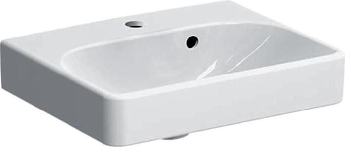 Produktbild Geberit Handwaschbecken Smyle Square asymetrisch 45 cm wei 500222011 (360 mm, 450 mm)