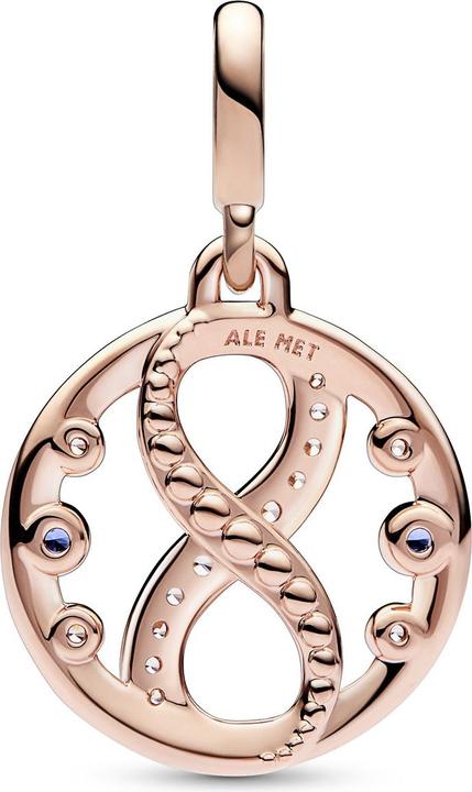 Actual product image Pandora ME Infinity Symbol Medallion Charm (Metal, rose gold-plated)