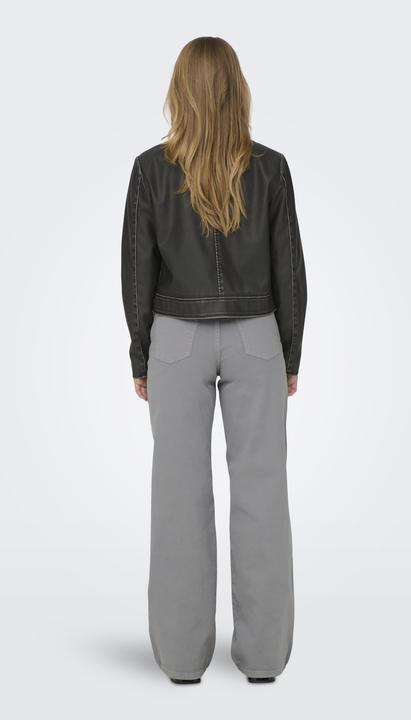Produktbild Only Stehkragen Ärmelbündchen mit Reissverschluss Jacke Kunstlederjacke (S)