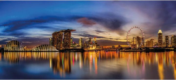 Actual product image Trenddeko Xie - Lights in Singapore (432 x 260 cm)