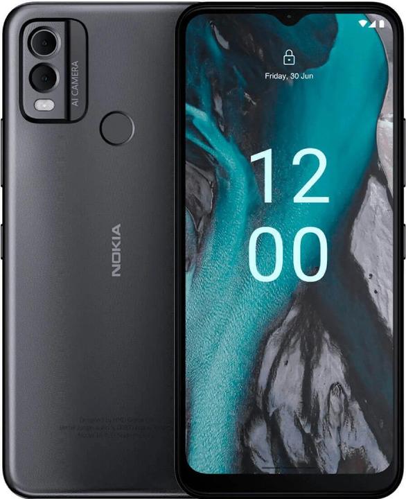 Actual product image Nokia C22 (64 GB, Charcoal, 6.50", Dual SIM, 13 Mpx, 4G)