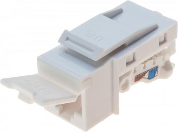 Immagine prodotto Tecline Presa di connessione RJ45, Cat.6 UTP, formato keystone Per l'installazione in rack di moduli, prese