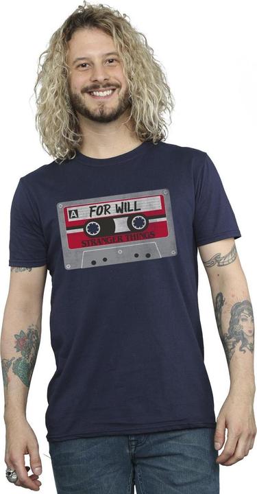 Immagine prodotto Netflix Stranger Things Cassette For Will Maglietta Uomo (M)