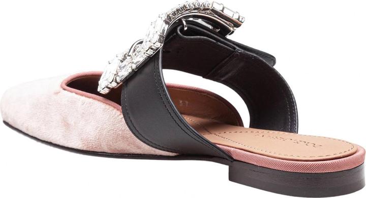Produktbild Dolce & Gabbana velvet sabot with jewel buckle (38)
