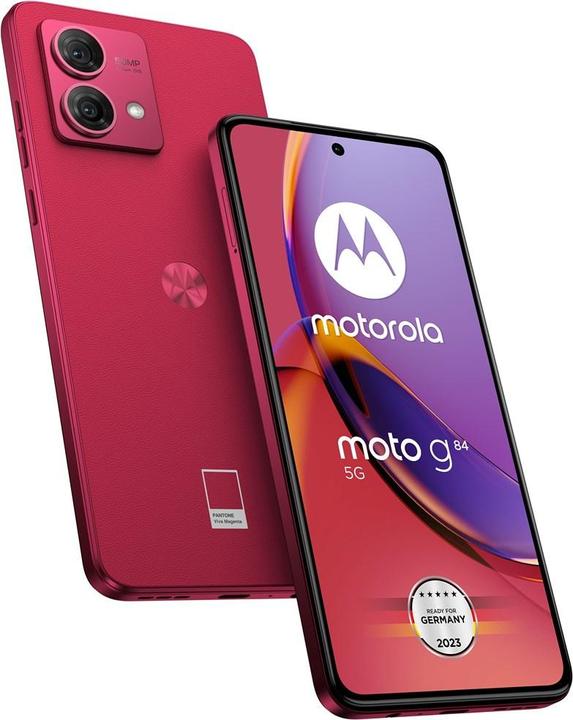 Produktbild Motorola Moto G84 (256 GB, Viva Magenta, 6.50", Hybrid Dual SIM, 50 Mpx, 5G)