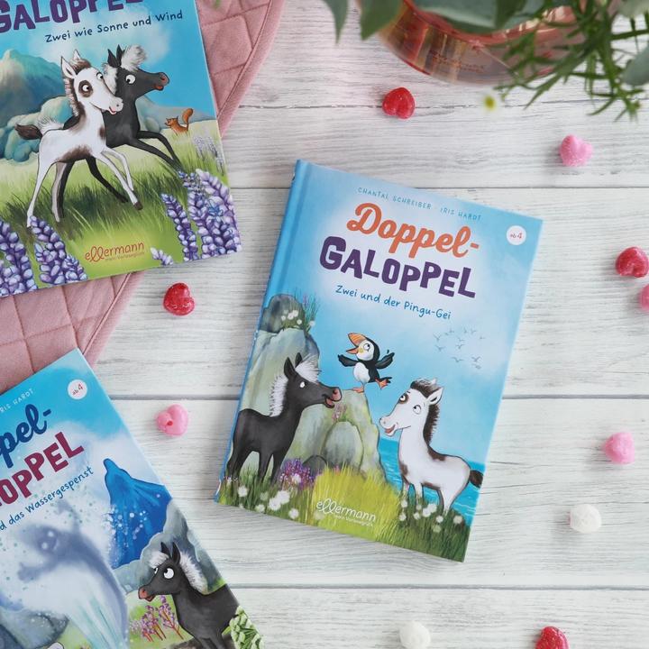 Immagine prodotto DoppelGaloppel 3. Zwei und der Pingu-Gei (Tedesco, Scrittore Canto, 2022)