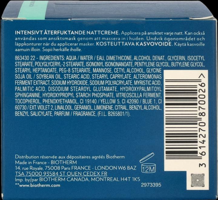 Image du produit Biotherm Spa de nuit Aquasource (50 ml, Crème de nuit)