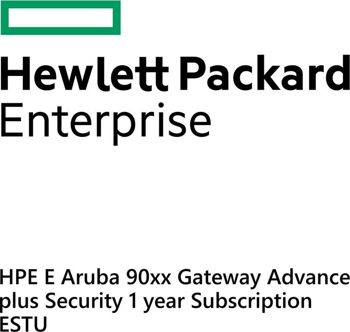 Produktbild HPE E Aruba 90xx Gateway Advance plus Security 1yr Sub E-STU (1 Geräte, 12 Monate)