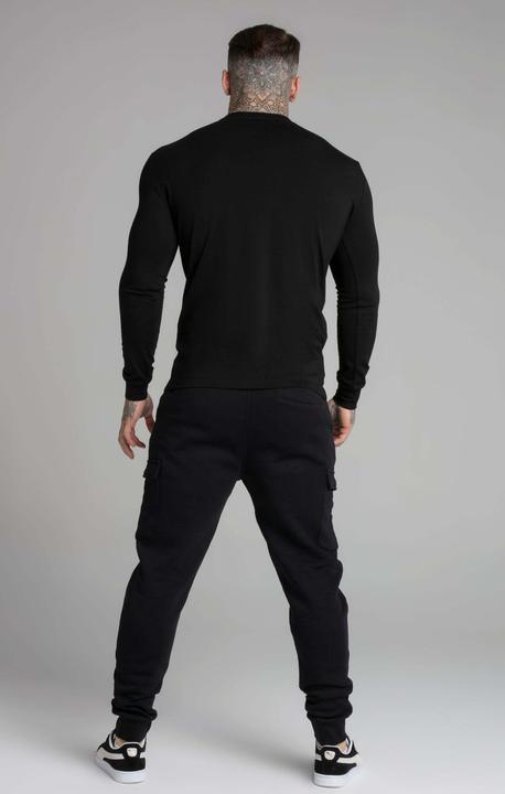 Actual product image Siksilk Sweatshirts Black Essential Sweatshirt (XL)