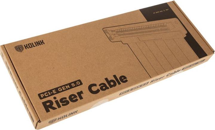 Actual product image Kolink PCI Express 5.0 x16 to x16 riser cable