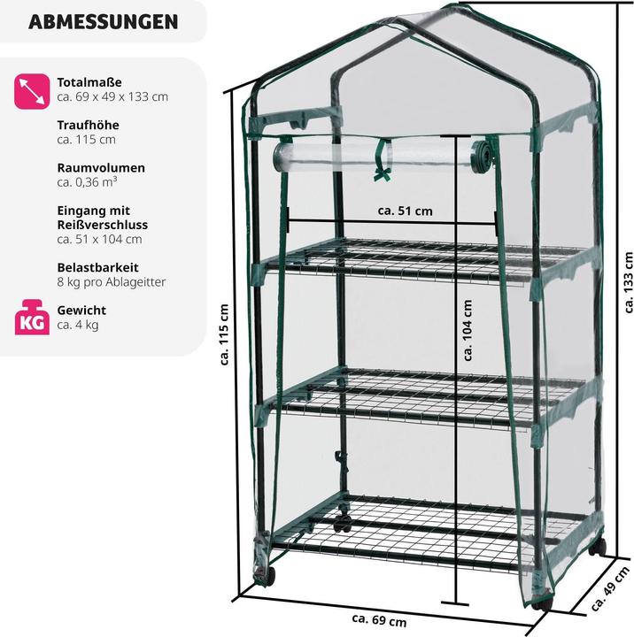 Image du produit tectake Serre de Jardin