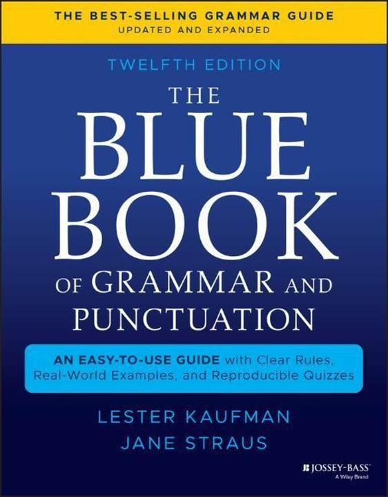Actual product image The Blue Book of Grammar and Punctuation (English, Straus Jane, Kaufman Lester, 2021)