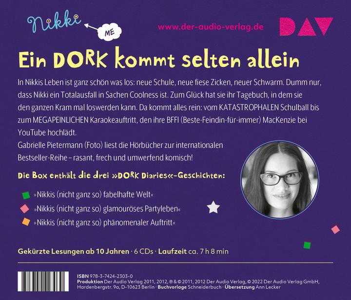 Immagine prodotto Diari DORK - La grande scatola (parte 1-3) (Gabrielle Pietermann, Ann Lecker-Chewiwi, Sabine Stiepani, Rachel Renee Russell, Tedesco)