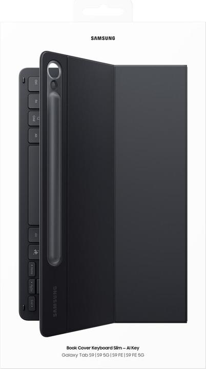 Actual product image Samsung Book Cover Keyboard Slim (DE, Galaxy Tab S9, Galaxy Tab S9 FE)