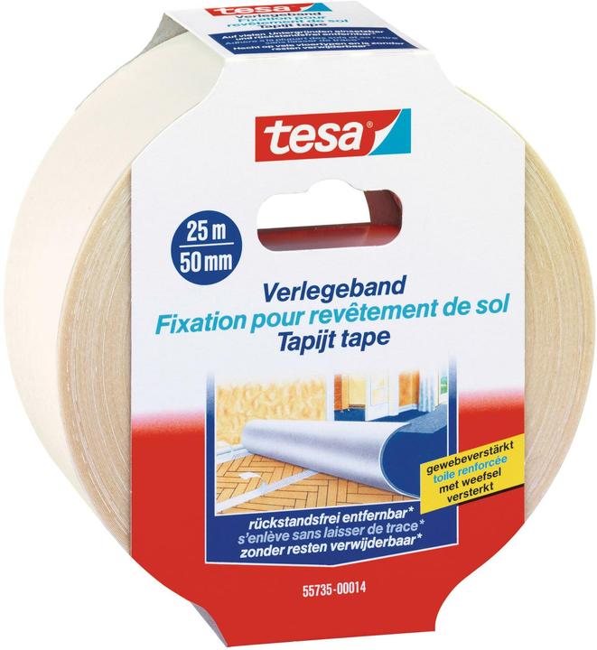 Actual product image tesa REMOVABLE installation tape, double-sided adhesive tape, removable without leaving any residue (50 mm)