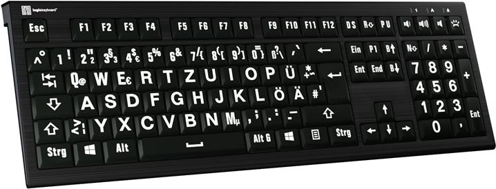 Image du produit Logickeyboard XL-Print Astra2 BL Clavier dt (PC) (DE, Filaire)