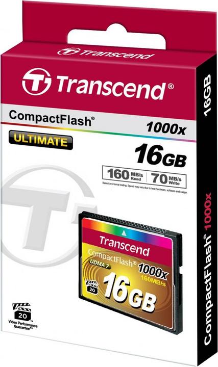 Immagine prodotto Transcend Ts16gcf1000 (16 GB, CF)