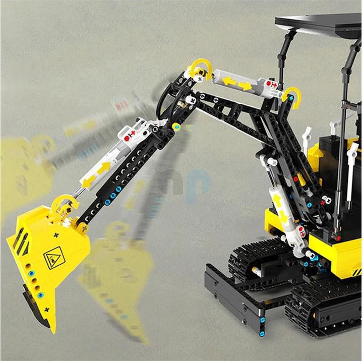 Immagine prodotto HappyBuild 22006 - Piccolo escavatore (RC) (1718 pezzi)