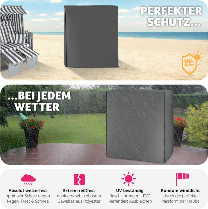Image du produit tectake Housse de Protection pour Corbeille de Plage
