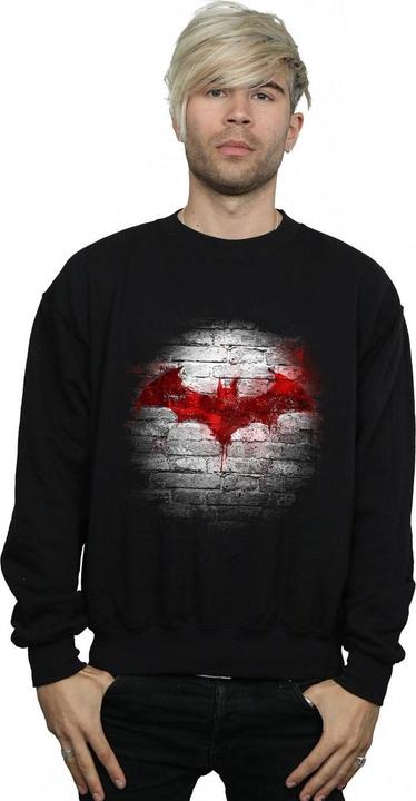 Produktbild Batman Logo Wand Baumwolle Sweatshirt (L)