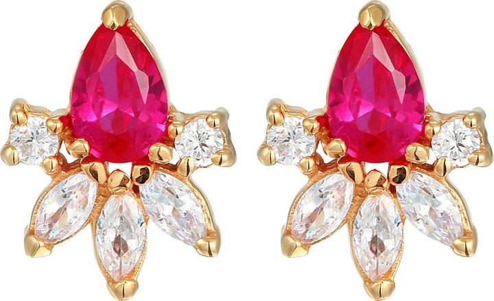 Immagine prodotto Elli Orecchini zirconia cubica rubino sintetico argento 925 (Argento 925, Rubino sintetico, Zirconia)