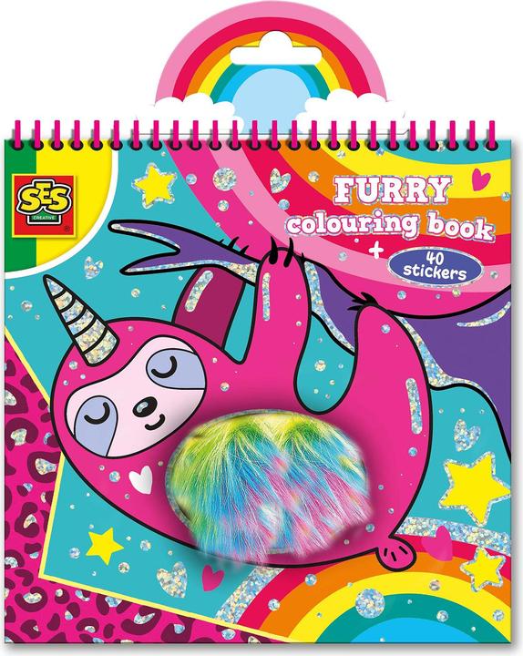 Actual product image Ses Plush coloring book