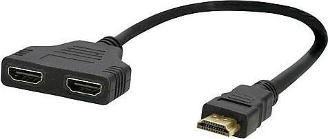 Actual product image EGB HDMI divider1plug2coupling (HDMI)