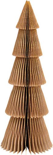 G. Wurm Aufsteller Tannenbaum Honeycomb mit Glitter aus Papier/Pappe brown (B/H/T) 10x30x10cm