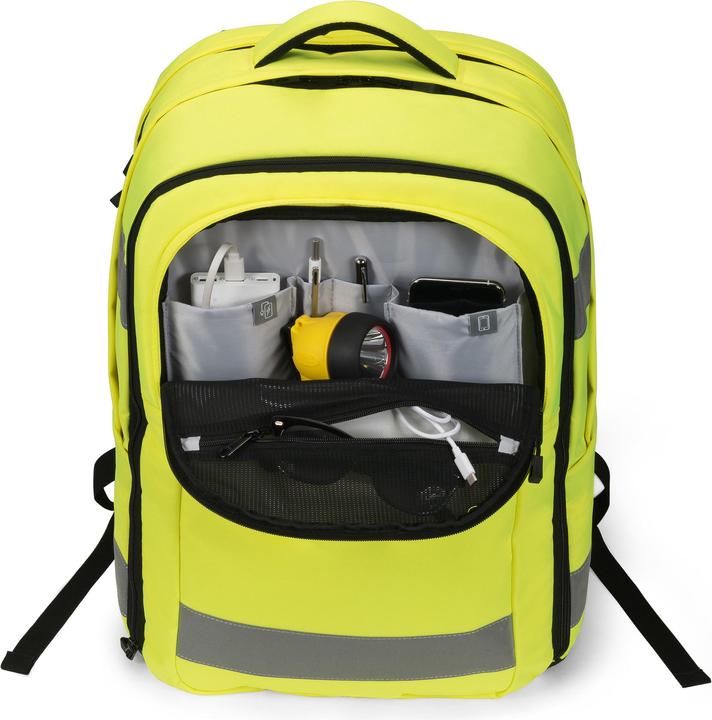 Actual product image Dicota Backpack Hi-Vis 32 - 38 litres - yellow (38 l)