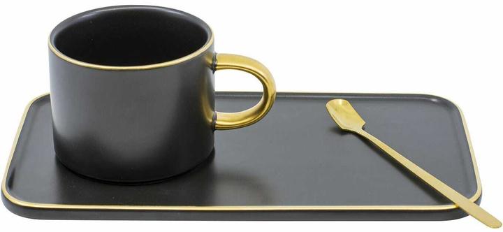Kadastar Tasse à café Elegance 200 ml, 3 pièces, noir (200 ml, 1 x)
