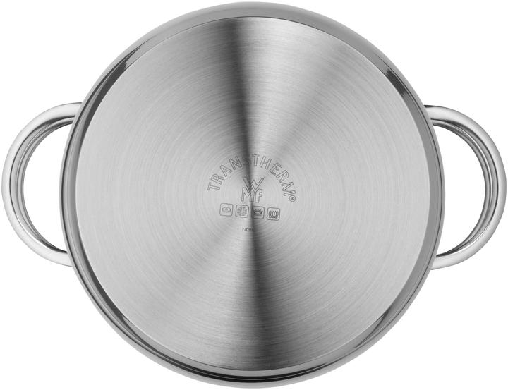 Produktbild WMF Nudeltopf Kochtopf Induktion 18cm klein Metalldeckel Mini Edelstahl (18 cm, Dampfkochtopf, Edelstahl)