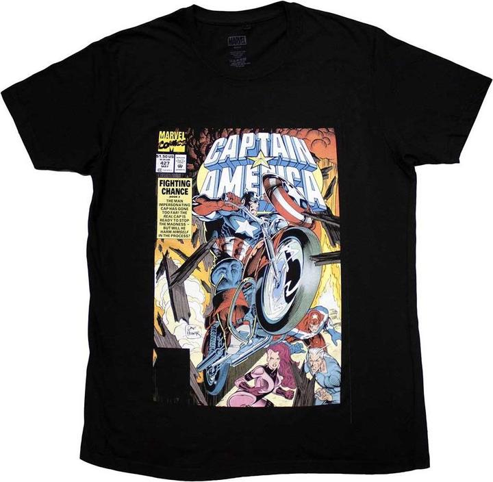 Captain America Wheel Comic Cover TShirt