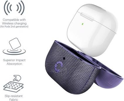 Immagine prodotto Cygnett Custodia TekView Slim per AirPods Pro - Lilla/Viola (Borsa per cuffie)