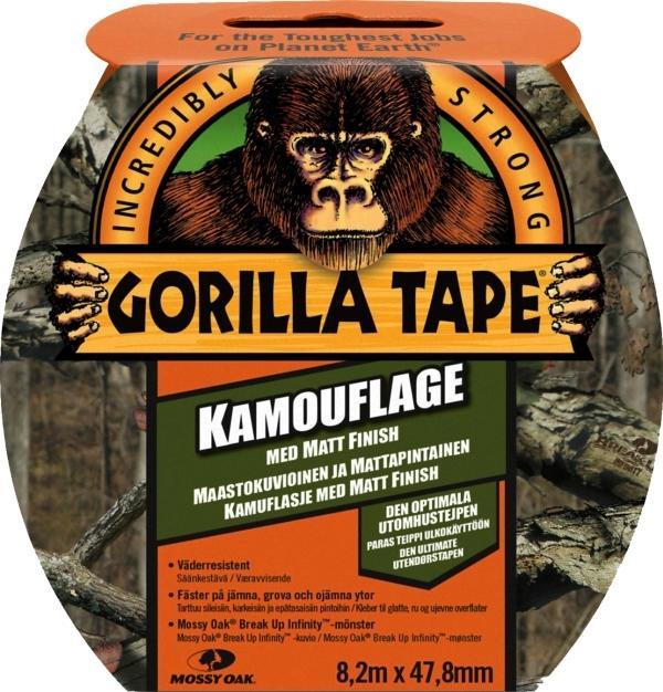Gorilla Ruban adhésif super résistant 48 mm x 8,2 mètres Camoflage (48 mm)