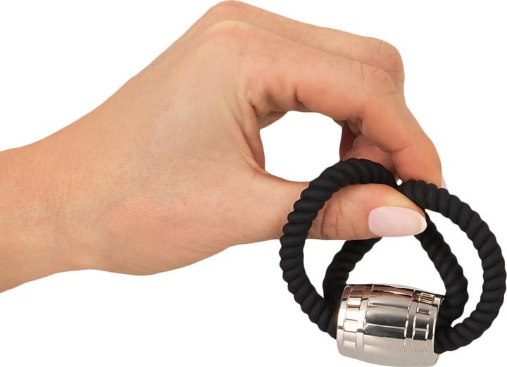 Actual product image Rebel Heavy Rope Cock Strap with two Loops (5.50 cm)