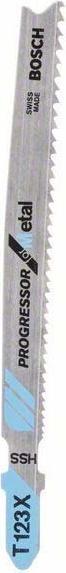 Actual product image Bosch Professional Zubehör PRO Metal thick and thin T123XF jigsaw blade, 100 mm, 25 pcs.