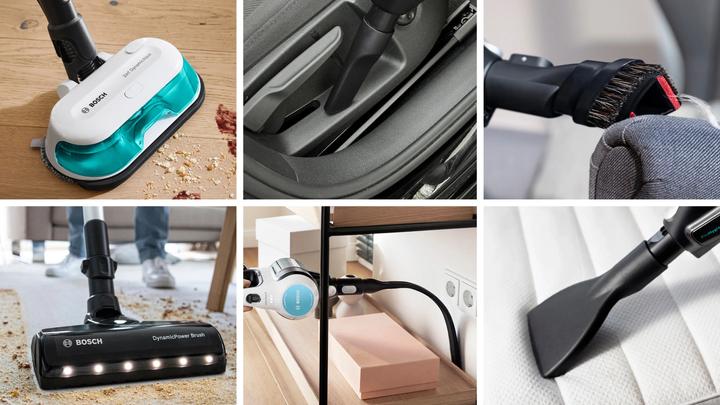 Immagine prodotto Bosch Hausgeräte Scopa elettrica lavapavimenti 2in1 Unlimited 7 ProHygienic Aqua Bianco