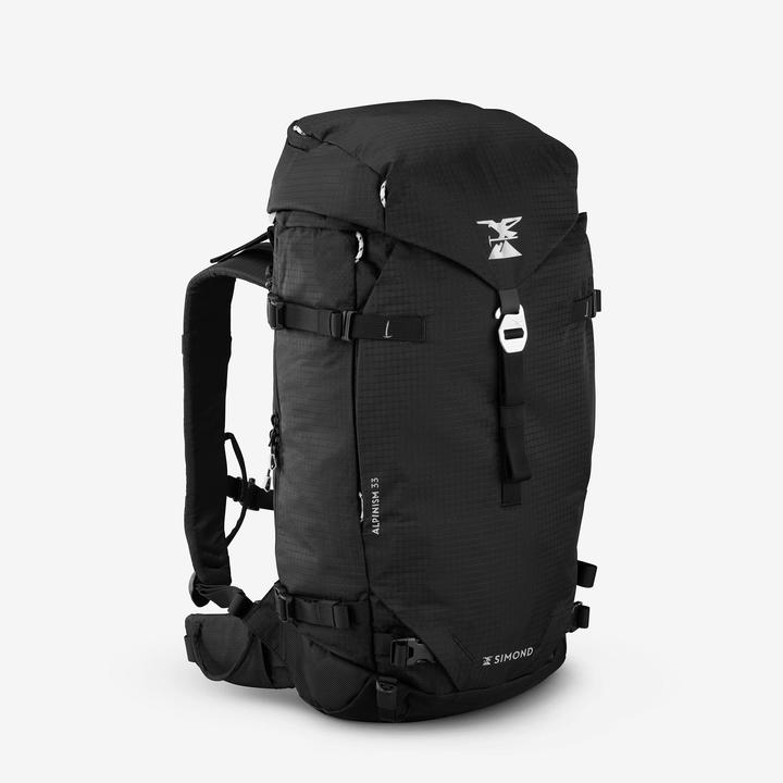 Simond Rucksack Bergsteigen vielseitig modulierbar - Alpinism 33 schwarz (33 l)