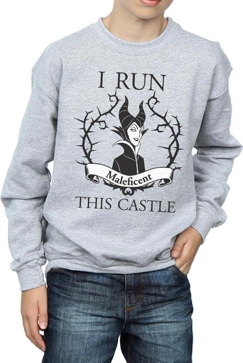 Actual product image Disney Boys Maleficent I Run This Castle Sweatshirt (140, 146)